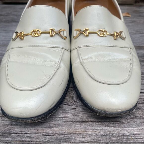 GUCCI Jakarta Calfskin Womens Interlocking G Horsebit Loafers size EU34 1/2 - Picture 11 of 14